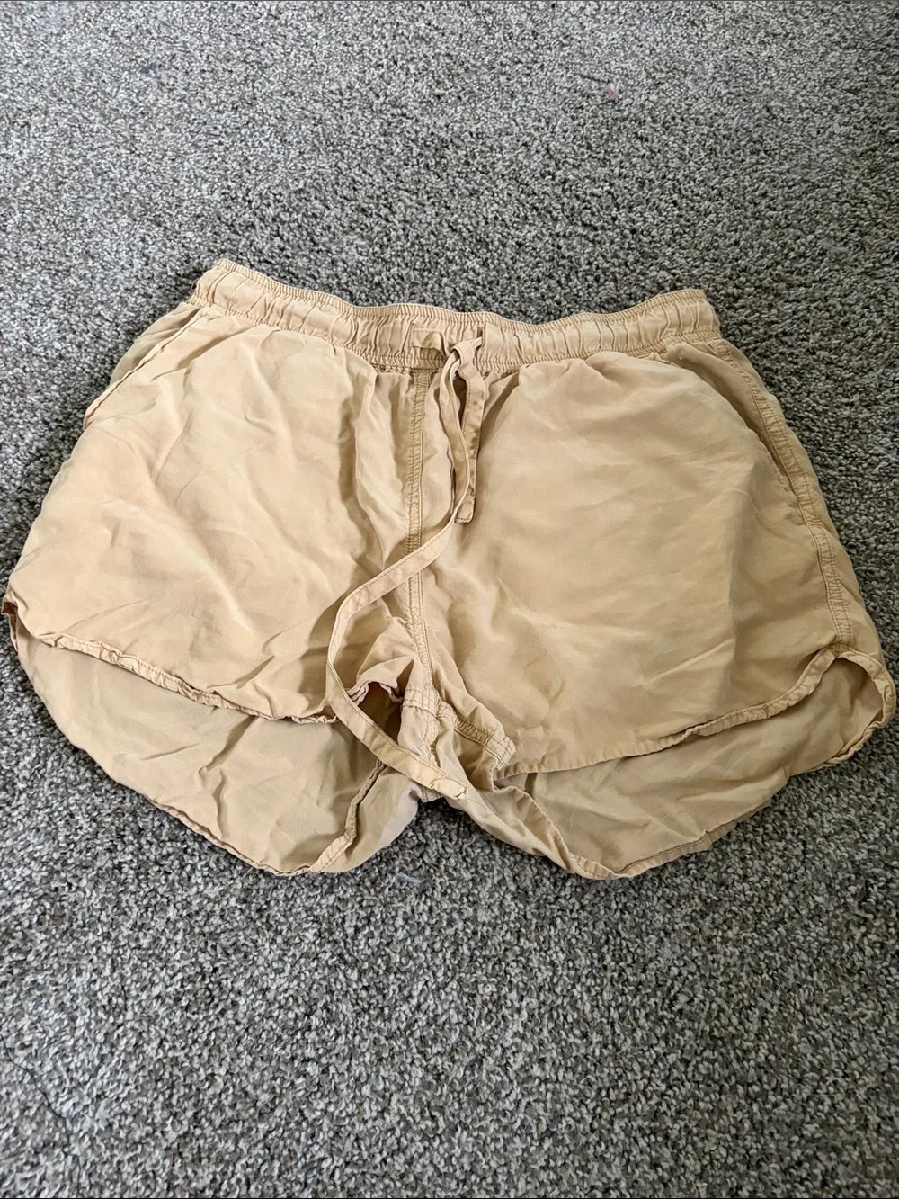 Thread & Supply Light Tan Drawstring Lounge Shorts